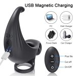 Remote Control Snail Cock Ring With Clit Stimulator Silicone Vibrating Penis Ring Vibrator Male Sex Toy for Men Couples - 图片 5