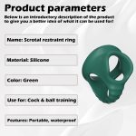 Silicone Penis Ring Male Chastity Device Testicle Bondage Cock Scrotal Ring Longer Lasting Stronger Adult Sex Toy for Men Couple - 图片 5