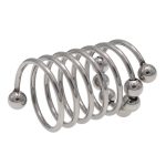 Stainless Steel Penis Ring With Balls Beads Long Wave Men's Chastity Cock Ring BDSM Adult Sex Toys Games for Men Couple - 图片 5