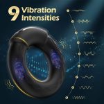 Vibrating Cock Ring, 10 Vibrations With Heating Luxonia Penis Ring Vibrator - 图片 5