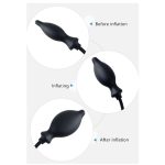 Women's Anal Dilator,Black Manual Inflatable Medical Vagina Dilator,Vaginal Stimulation Telescopic Inflatable Penis Anal Sex Toy - 图片 5