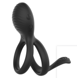 Vibrating Dual Penis Ring Vibrator With 7 Vibration Stretchy Cock Rings Sex Toys Box for Man Couples Play Prostate Massager - 图片 5