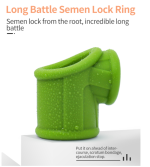 Reusable Penis Ring Ball Stretcher Semen Lock Ring Penis Cock Sleeve Dick Testis Cage Adult Toys for Men Sex Erectile Time Delay - 图片 5
