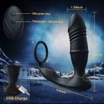 9 Thrusting & Vibrating Modes, App & Remote Control Anal Vibrator, Prostate Toys Prostate Massager - 图片 5