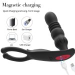 Male Prostate Massager Anal Vibrator Thrusting Vibrating 10 Modes With Cock Ring Anal Plug Anal Sex Toys - 图片 5