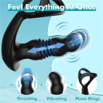 7 Vibrating & 3 Thrusting Modes Anal Vibrator Prostate Massager Toys - 图片 5