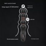 Factory Price Sex Toys Male LED Display Silicone Mold 9 Speed Retractable Vibrating Massager Male Prostate Massager - 图片 5