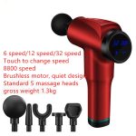 Wholesale-Free Shipping From US- OEM 24V/2500mAh Electric Impulse Deep Muscle Fascia Relaxation Massager Wireless Massage Gun - 图片 5