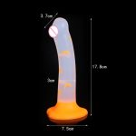 New TPE Dildo Transparent Suction Cup Anal Plug Masturbation Device Confetti Clear Dildo Best Adult Sex Toys for Women - 图片 5