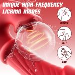 OEM /ODM 10 Vibration Thrusting Dildos with Slapping and Heating Adult Sex Toys G Spot Vibrator with Sliding Ring for Women - 图片 5