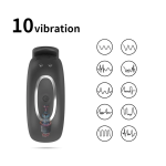 APP 10 Vibration Soft Male Silicone Penis Cock Ring Vibrating Massager Penis-Cock Ring Adult Sex Toys for Men - 图片 5