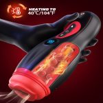 LetRock Sax Toys for Man with 9 Sucking 9 Vibrating Oral Masturbators Cups Heating Penis Pump Adult Sex Toys for Men - 图片 5