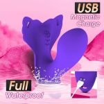 OEM/ODM Wearable Dildo Dual Motor Waterproof Silicone Vibrator Quiet Butterfly Panty G Spot Clit Stimulator Sex Toy for Women - 图片 5