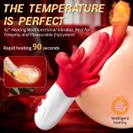 New Big Mouth 3 in 1 Tongue Swinger Animes Sex Toy Heated Dildo Vibrator Female G Spot Massager Adult Erotica Vibrator for Women - 图片 5