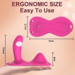 Factory Sit and Ride Female Silicone Dildo Vibrating 9 Vibration Frequencies Clit Stimulator Sexy Adult Sex Toys for Women - 图片 5
