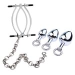 Stainless Steel Clitoris Clamp Vagina Opener Metal Labia Clamps BDSM Bondage Sex Toys Clitoral Stimulator Open Pussy Adult Games - 图片 5