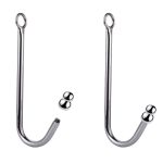 Anal Hook, Solid Single Ball Rope Hook With 2 Replaceable Balls and Ring, Bondage Fetish Toy for Unisex Adult - 图片 5