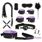 SM Nipple Pliers Whip Leather Sex Exotic Toy Bdsm Set Adult Hand Cuffs Kit Handcuffs for Couples Bondage Gear - 图片 5