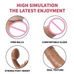 Japanese Silicone Strapon Dildo Panties Real Male Dick Lesbian Sex Toys for Women Men Underwear Penis - 图片 5