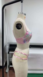 Women's Sexy Floral Embroidered Lace Underwire Push-Up Lingerie Set Women's Summer Style Jersey Fabric Thin Underwear - 图片 5