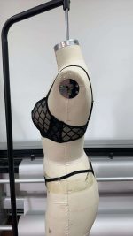 New Sexy Lingerie Diamond Pattern Mesh Anti-Slip Suspender Gathering Woven Lace Hole Decorations ODM Spandex Thin Thighs Bag - 图片 5