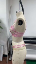 Women's Sexy Transparent Lingerie Set Bow Suspender with Lace and Flower Embroidery Tempting Jersey Fabric - 图片 5