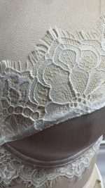 Women's Sexy White Lace Babydoll Lingerie Set See-Through Underwire Bra Embroidery Bow Thin Fabric Naughty Net Brief Girls - 图片 5