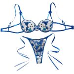 Hot Sale Sexy Lingerie Woman's Bra Bowknot Sexy Lingerie Underwear Two Piece Female White Set Women's Erotic Lingerie Suit - 图片 5