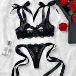No Minimum Lingerie Women's Underwear Set Sexy Lace Erotic Lingerie Set Female Underwear Set Lace Bra Panties Underwear Women - 图片 5
