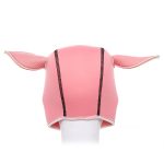 PU Leather Pig Hood,Head Harness Blindfold Role Play Sex Toys,Headgear Leather Costume Bondage - 图片 5