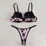2025 Factory Direct Sales Sexy Hollow See-through Mesh Bra Underwear Ultra-thin Set for Women Sexy Leopard Print Lingerie Set - 图片 5