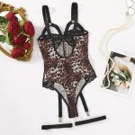 Hot Sale Custom Sexy One-Piece Open Jumpsuits Transparent Lace Hollowed-Out Underwear for Women Made From Jersey Fabric - 图片 5