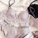 Manufacturer Sexy Madam French Bra Lingerie Hollow See-through Mesh Bra Underwear Ultra-thin Set for Women Sexy Lingerie Set - 图片 5