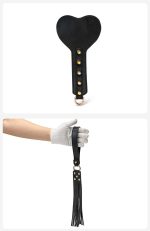 New Accepted Real Leather BDSM Set Bondage Kit Hand Cuffs Sex Collar Paddle Sex Fun Sexy Toys SM Role Play Bondage Gear - 图片 5