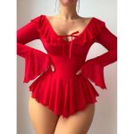 Custommade Sexy Transparent Lingerie Set with Nominimum Requirements Lace Openwork Mesh Pure Sensual Dressmade of Knitted Fabric - 图片 5