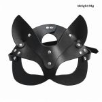 Bdsm Eye Masks Sex Bondage Adult Game Couples Leather Harness Masks - 图片 5