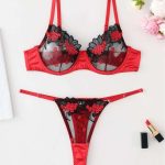 A Best-selling Romantic Lingerie Set Featuring Lace, Mesh, Embroidered Flowers and Sexy Lingerie - 图片 5