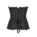 A Best-selling Waist-cinched, Flower-trimmed Ribbon Jacquard Corset and Top for Slimming and Shaping the Abdomen - 图片 5