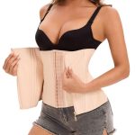 This Is a Top with a Golden Zipper Pull Inside the Zipper, Which Can Shape the Waist and Shape the Body - 图片 5