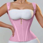 A Best-selling Steel-frame Shaping Top, Made of Embroidery, with Snap Fasteners and an Inbuilt Zipper - 图片 5