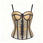 Soft Steel Coil Bra, Vest Style, Steel Frame Shaping Underwear, Mesh, Strapless, Slimming, Waistband, Vest Strap - 图片 5