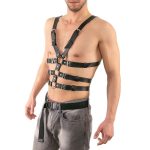 High Quality Adjustable Pu Leather Male Slave Vest Sexy Man Body Harness Nightclub Club Sexy Clothing - 图片 6