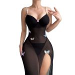 A New European and American Romantic Lingerie Set Featuring Sexy Women's Mesh Lace Backless Romance - 图片 6