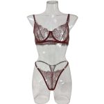 Wholesale of Popular European and American Adult Lingerie, See-through Eyelash Lace, Thin Bra, Thongs and Women's Lingerie Sets - 图片 6