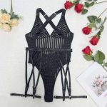 A New and Trendy Women's Dress From Europe and America, Featuring a Backless, See-through Mesh Fabric and a Fun One-piece Design - 图片 6