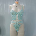 A New and Popular European and American Product, a Set of Sexy, See-through Lingerie with Lace and Steel Straps - 图片 6