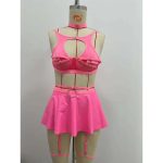 New European and American Lace Low V-neck Sexy Black Bra Sexy Underwear Set Solid Color Sexy Apron Underwear - 图片 6