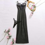 A Sexy and Romantic See-through Mesh Halter Bra Set and a Sexy One-piece Dress Set From Europe and America - 图片 6