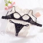 Sensual Lingerie Without the Need to Take It Off, Open-cut Sexy Lingerie with Lace Trim and Lace-revealing Sexy Lingerie Set - 图片 6