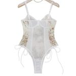 A Popular European and American Lingerie Piece with a Small Chest and a Large Look, Featuring Embroidery and Lacing - 图片 6